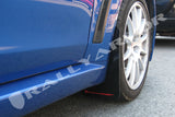 Bavette garde-boue Rally Armor 08-17 Mitsubishi EVO X noire UR avec logo rouge