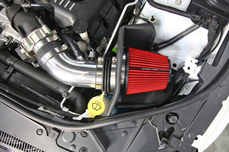 Kit d'admission d'air pour Jeep Grand Cherokee V8-6.4LF/I Spectre 12-18 - Poli avec filtre rouge