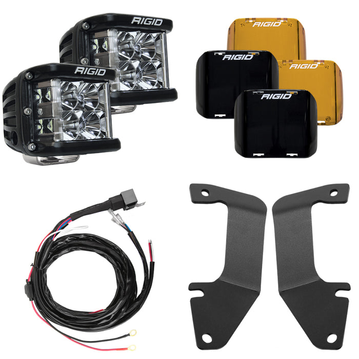 Kit d'éclairage pour montant A de Toyota Tundra 14-20 de Rigid Industries (comprend un projecteur D-SS)