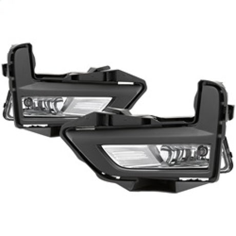Feux antibrouillard OEM Spyder 17-18 Nissan Rogue (ne conviennent pas aux modèles Sport) avec interrupteur - Transparent (FL-NR2017-C)