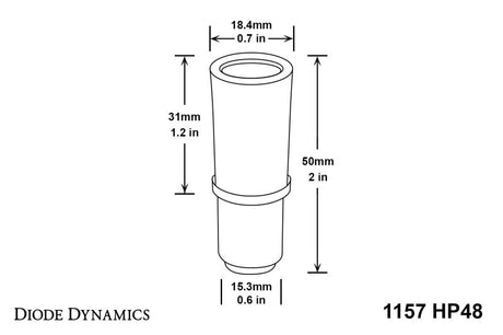 Diode Dynamics 1157 LED Bulb HP48 LED - Red (Pair)