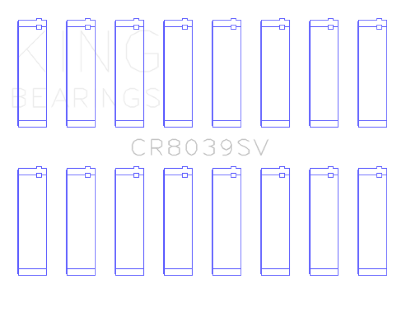 King 08-10 Ford Powerstroke 6.4L (Size +.026mm) Connecting Rod Bearing Set