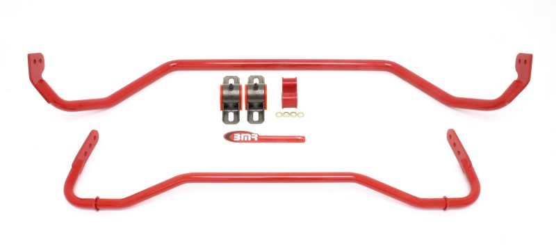 Kit de barres stabilisatrices avant et arrière BMR 08-09 Pontiac G8 avec bagues - Rouge