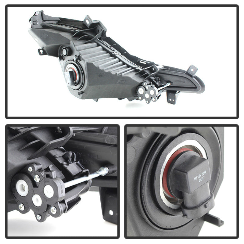 Feux antibrouillard Spyder Hyundai Elantra 2014+ de style OEM avec interrupteur transparent FL-HYE2014-C