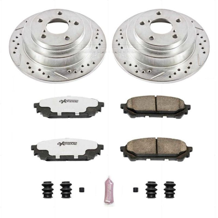 Power Stop 05-06 Saab 9-2X Rear Z26 Street Warrior Brake Kit