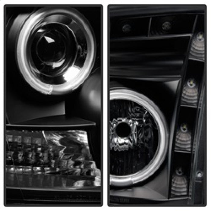 Phares de projecteur Spyder Dodge Ram 1500 09-14 Halogène-CCFL Halo LED - Noir PRO-YD-DR09-CCFL-BK