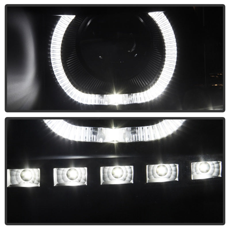 Phares de projecteur à LED Xtune Chevy Silverado 1500/2500/3500 07-13 Noir PRO-JH-CSIL07-CFB-BK