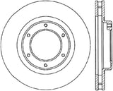 Disque de frein sport fendu StopTech Cryo - Droit