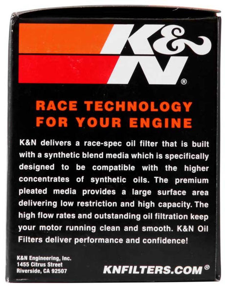 Filtre à huile K&amp;N KTM 400/620/625/640/660 2,688 pouces de diamètre extérieur x 3,438 pouces de hauteur