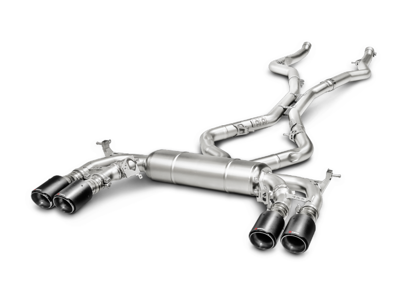 Arrière de catalyseur Akrapovic Evolution Line 15-17 BMW X5M (F85) (titane) avec embouts en carbone