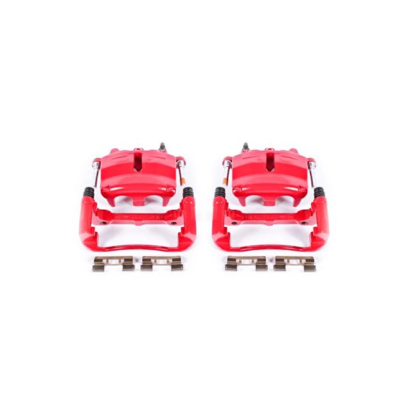 Étriers avant rouges Power Stop 04-05 Ford F-150 avec supports - Paire