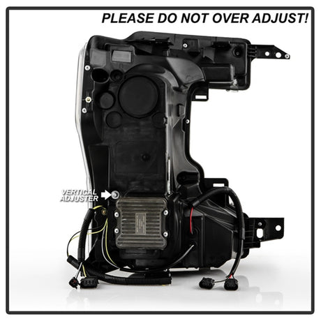 Phares à DEL haute puissance Spyder Apex 20-22 Ford F250/F350 (halogène) - Noir PRO-YD-FS20HALAP-SEQ-BK