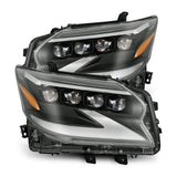 Phares de projecteur à LED AlphaRex 14-19 Lexus GX 460 NOVA Style planche noir avec lumière active/signal Seq