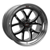 Roue noire Weld S76 18x11 / 5x4,75 BP / 7,6 po BS (plaquette haute) - Sans verrou de talon