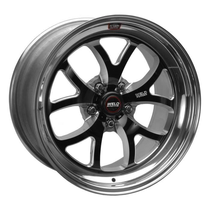 Roue noire Weld S76 18 x 9,5 / 5 x 4,5 BP / 6,7 po BS (plaquette moyenne) - Sans verrou de talon