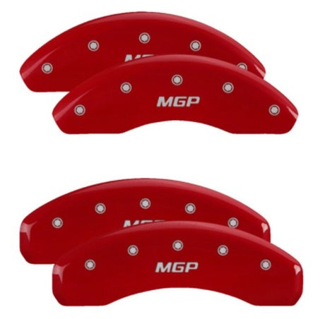 Couvre-étriers MGP 4 gravés avant et arrière finition rouge MGP caractères argentés Toyota CH-R 2019