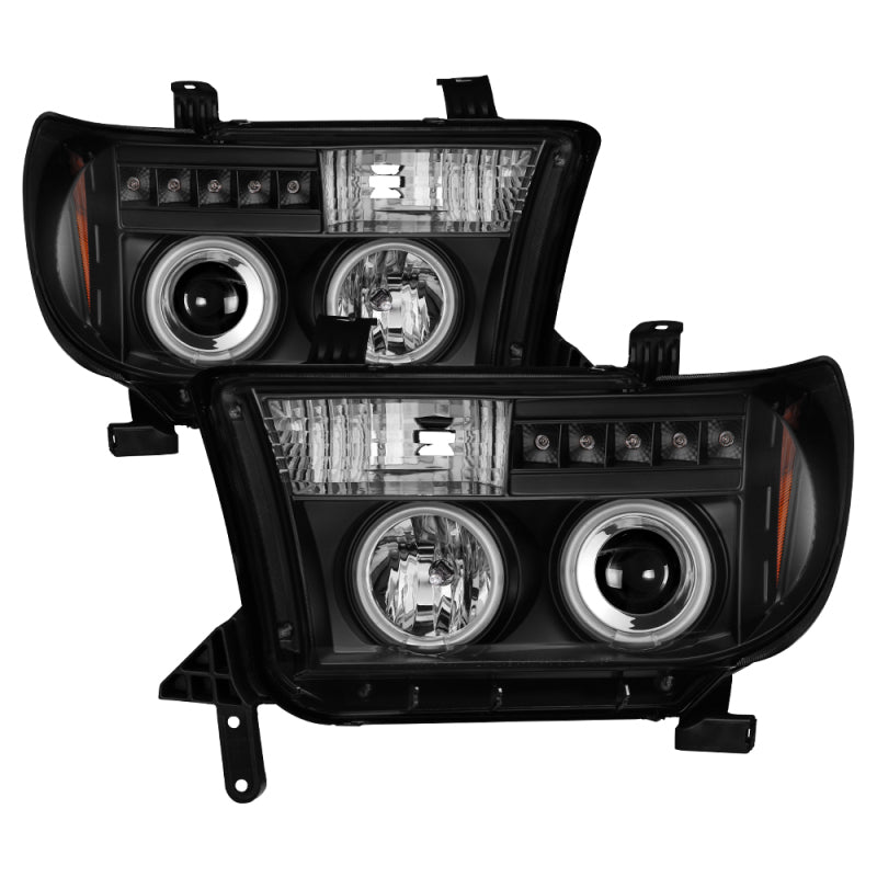 Phares de projecteur Spyder Toyota Tundra 07-13 CCFL Halo LED Blk PRO-YD-TTU07-CCFL-BK