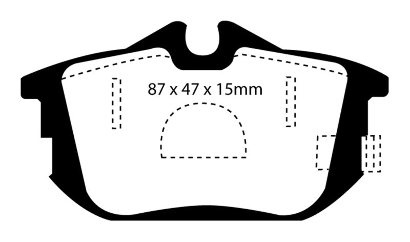 Plaquettes de frein arrière Redstuff EBC 99-04 Volvo S40 1.9 Turbo T4 (200 ch)