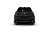 Rally Armor 22-25 VW MK8 Golf GTI/R Black UR Mud Flap w/Green Logo