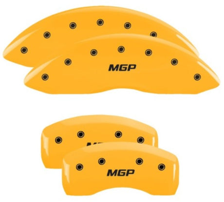 Couvre-étriers MGP 4 gravés avant et arrière finition jaune MGP caractères noirs Ford Edge 2019