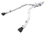 AWE Tuning 09-18 RAM 1500 5.7L (avec découpes) 0FG Échappement Cat-Back à double sortie arrière - Embouts noirs diamantés