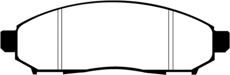 Plaquettes de frein avant EBC 05+ Nissan Frontier 2.5 2WD Greenstuff