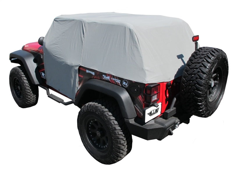 Housse de cabine avec rabats de porte pour Jeep Wrangler (JK) Rampage 2007-2018 - Gris