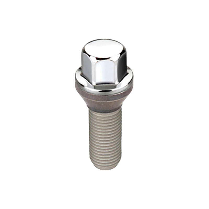 McGard Hex Lug Bolt (Cone Seat) M12X1.5 / 17mm Hex / 25.5mm Shank Length (Box of 50) - Chrome