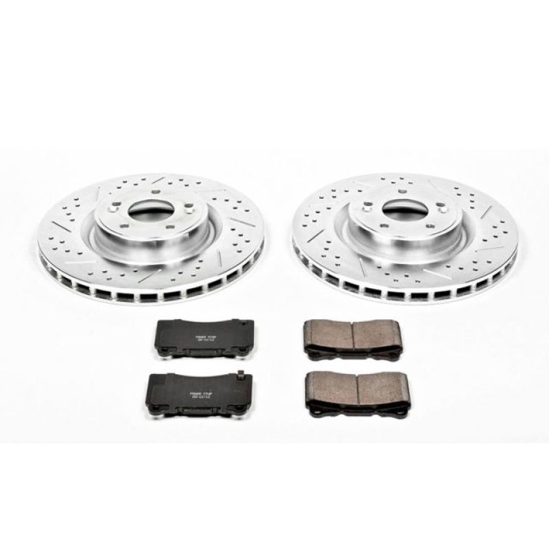 Power Stop 10-16 Hyundai Genesis Coupe Front Z23 Evolution Sport Brake Kit