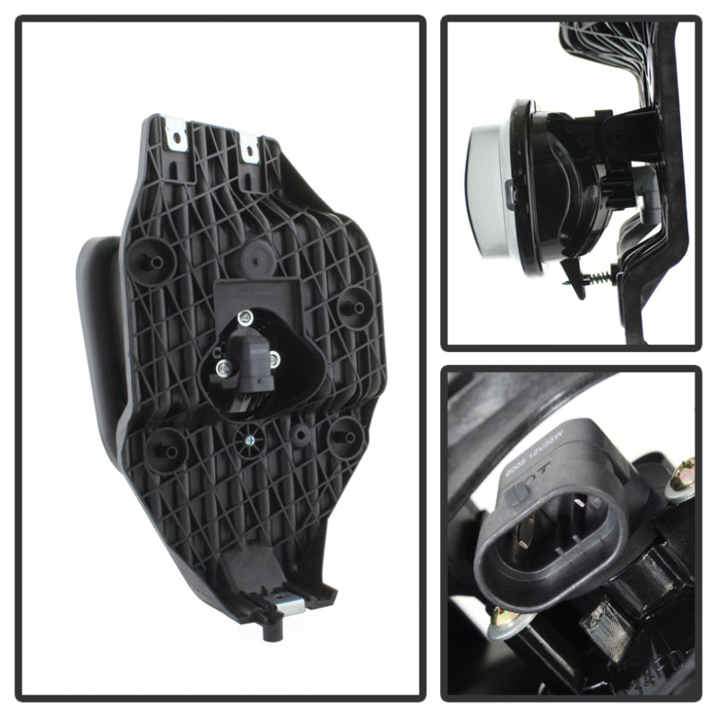 Feux antibrouillard Spyder Ford F250 F350 F450 F550 XLT 2011-2016 de style OEM avec interrupteur fumé FL-FF25011-SM