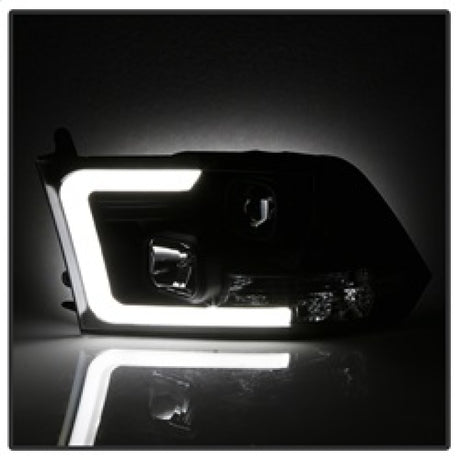 Phares Spyder 09-16 Dodge Ram 1500 Version 2 Barre lumineuse DRL Noir PRO-YD-DR09V2-LBDRL-BK