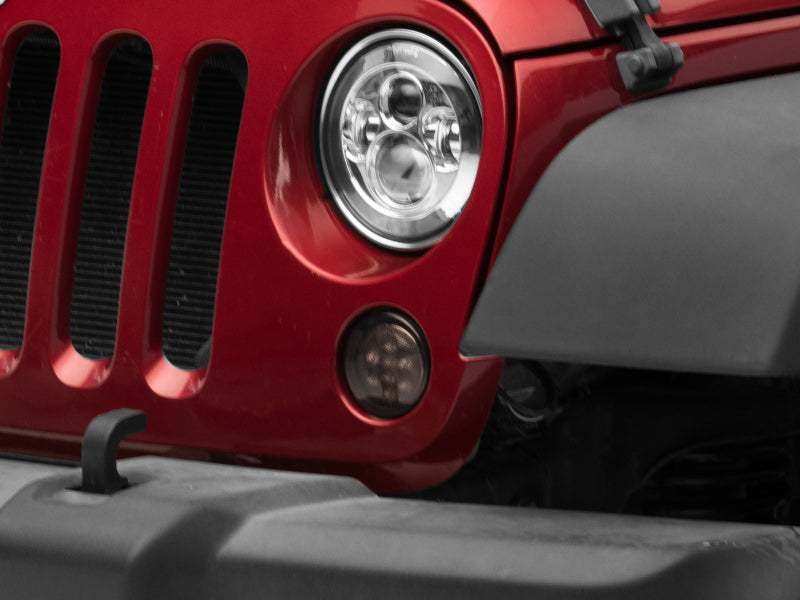 Clignotants LED ambrés Raxiom 07-18 Jeep Wrangler JK Axial Series (fumés)