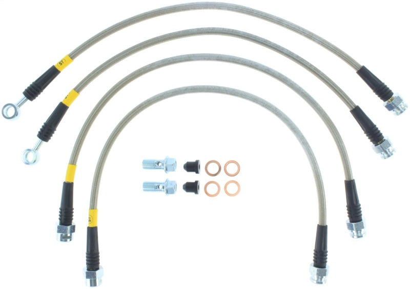 Conduites de frein arrière en acier inoxydable StopTech 08-17 Chevrolet Silverado 1500