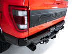 Addictive Desert Designs 2022+ Ford Raptor Stealth Fighter R Pare-chocs avec 2 lumières cubiques - Noir marteau