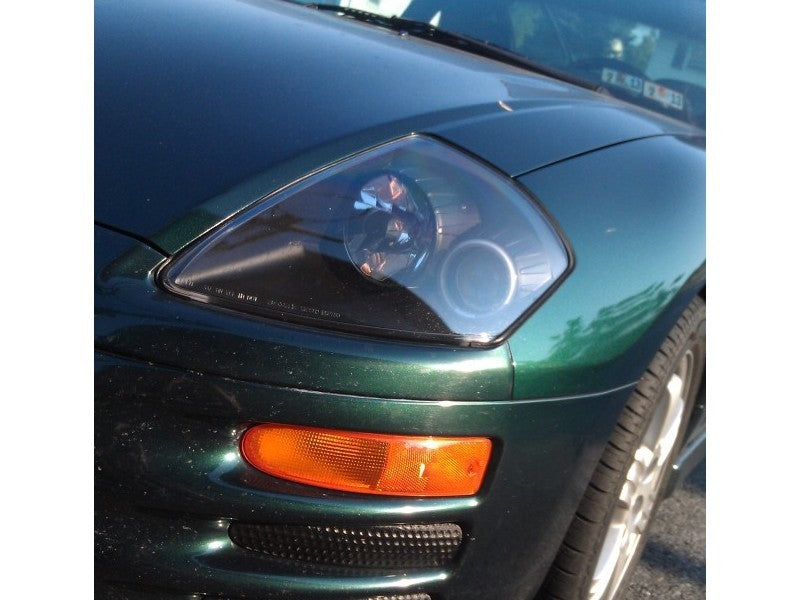 Phares de projecteur Spyder Mitsubishi Eclipse 00-05 LED Halo noir haut H1 bas H1 PRO-YD-ME00-HL-BK