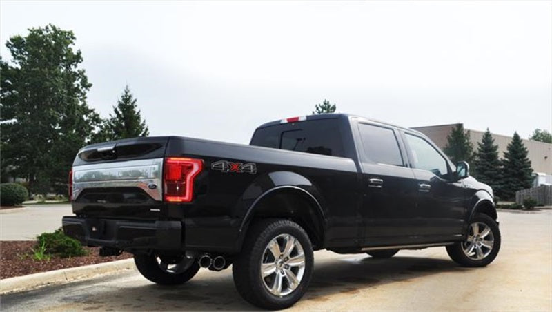 Corsa 2015 Ford F-150 5.0L V8 (Super Crew Cab) Échappement CB simple face sport noir avec double embout de 4 pouces