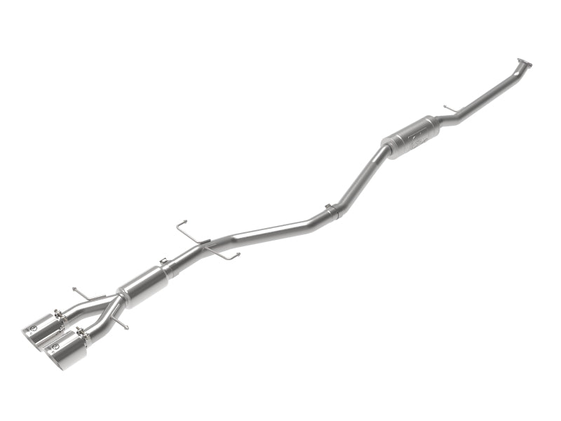 Système d'échappement Cat-Back aFe Takeda 2,5 pouces 304SS avec embouts polis 17-20 Honda Civic Si Sedan I4 1,5 L