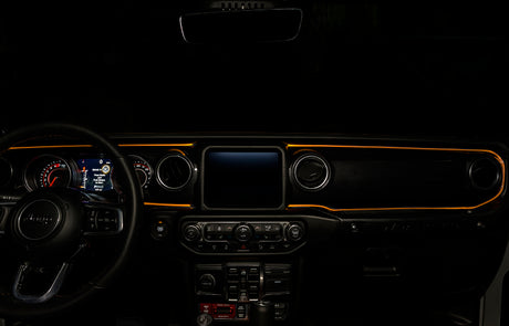 Kit d'éclairage d'intérieur à LED à fibre optique ColorSHIFT pour Jeep Wrangler JL / Gladiator JT ORACLE Lighting VOIR LA GARANTIE