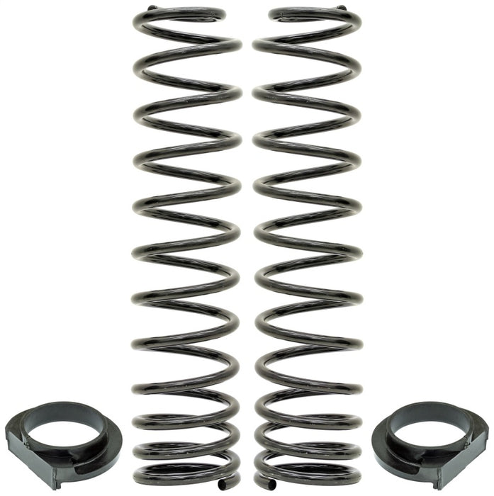 RockJock JL Front Coil Springs 4in Lift w/ Urethane Isolators Pair