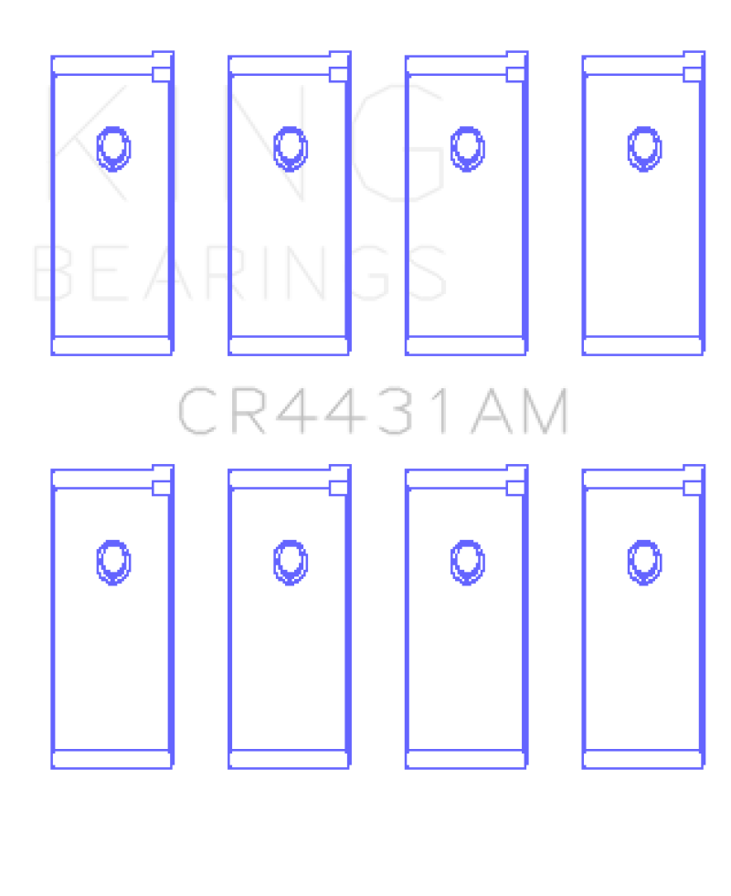 Ensemble de roulements de bielle King Nissan (taille 0,75)