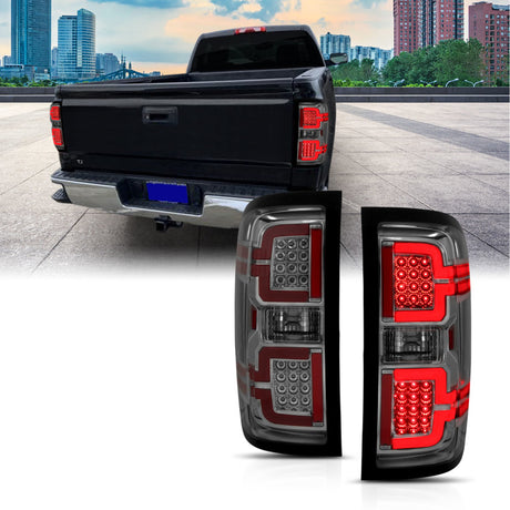Feux arrière à LED ANZO 2014-2018 Chevy Silverado 1500 Fumés