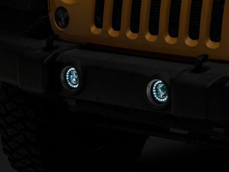 Feux antibrouillard à LED Nighthawk de la série Axial pour Jeep Wrangler JK 07-18 18-23 Jeep Wrangler JL