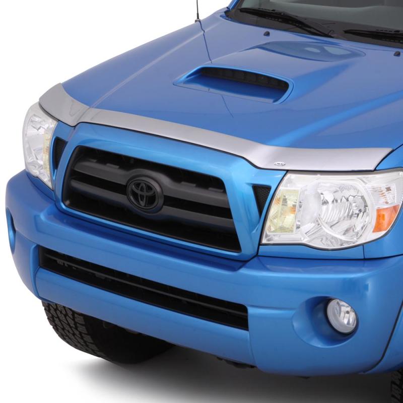 AVS 12-15 Toyota Tacoma Aeroskin Low Profile Hood Shield - Chrome