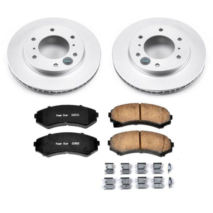 Kit de freins avant Power Stop 01-06 Mitsubishi Montero Z17 Evolution Geomet avec revêtement