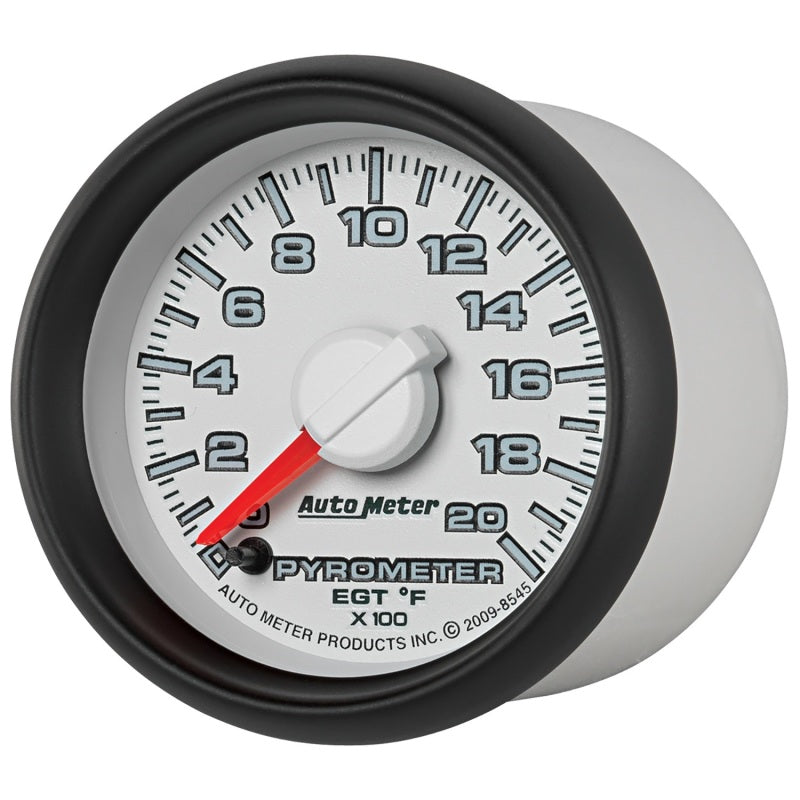Autometer Factory Match 52,4 mm Moteur pas à pas numérique avancé 0-2000 degrés F Pyromètre