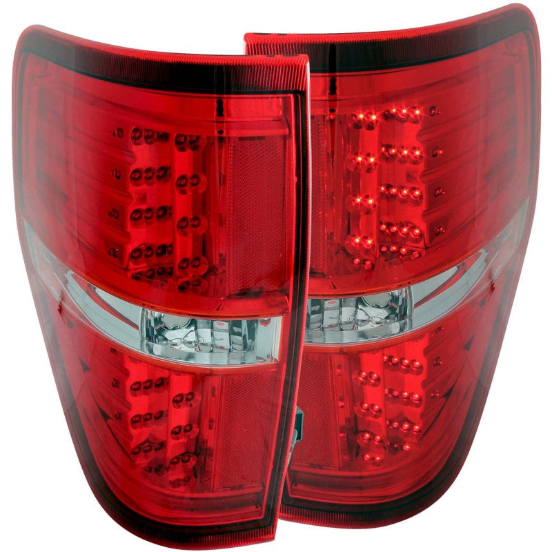 Feux arrière à LED ANZO 2009-2014 Ford F-150 Rouge/Clair