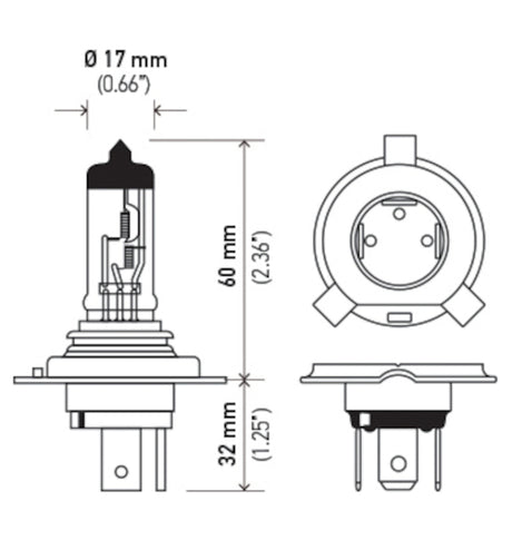 Ampoule Hella 9003/HB2 12V 60/55W P43t LONGUE DURÉE