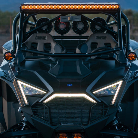 Kit d'éclairage de montant A Polaris Pro R/Turbo R Revolve Amber PRO 2017+ de Rigid Industries