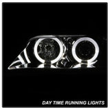 Phares de projecteur Spyder BMW Z3 96-02 LED Halo Chrome High H1 Low H1 PRO-YD-BMWZ396-HL-C