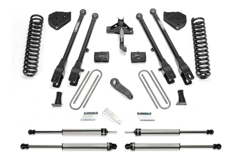 Système Fabtech 17-21 Ford F250/F350 4WD Diesel 6 pouces 4Link avec bobines et amortisseurs DLSS